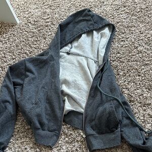 Dark Gray Zip-Up Hoodie